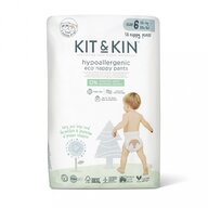 Kit&Kin - Scutece Hipoalergenice Eco Kit&Kin Pull Up XL6, Marimea 6, 15 kg+, 18 buc