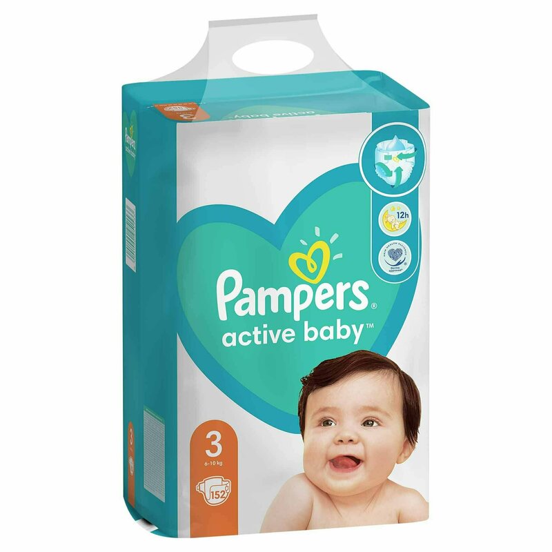 Pampers - scutece active baby 3 junior mega box 152 buc