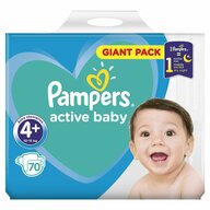 Pampers - Scutece Active Baby 4+, Giant Pack, 70 buc