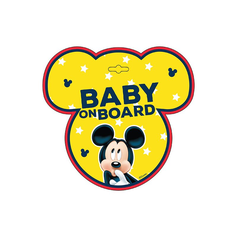 Semn de avertizare Baby on Board Mickey Seven SV9612