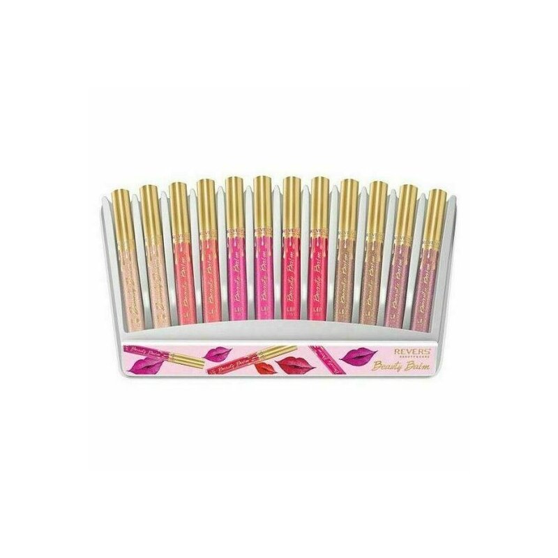 Revers - set 12 bucati ruj lichid beauty balm,