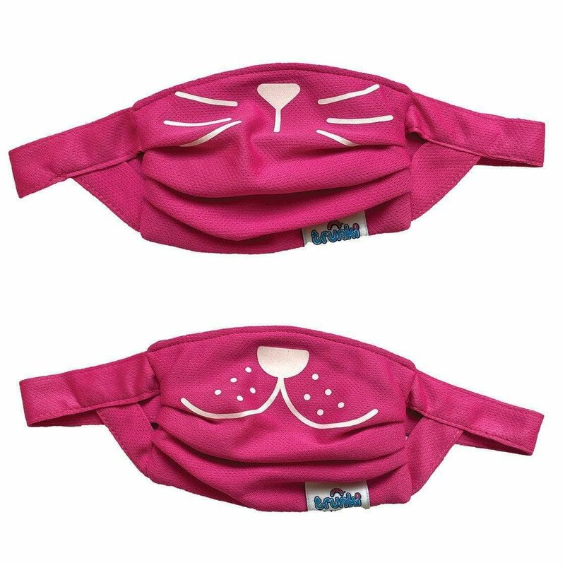 Trunki - set 2 masti faciale reutilizabile (acoperitoare fata), , roz