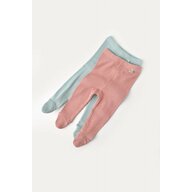 Babycosy - Set 2 pantaloni cu botosei bebe unisex din bumbac organic si modal - Mint/Rose, Baby Cosy (Marime: 6-9 luni)