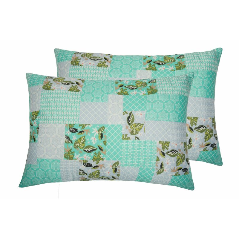 Somnart - set 2 perne green flowers, 50x70 cm