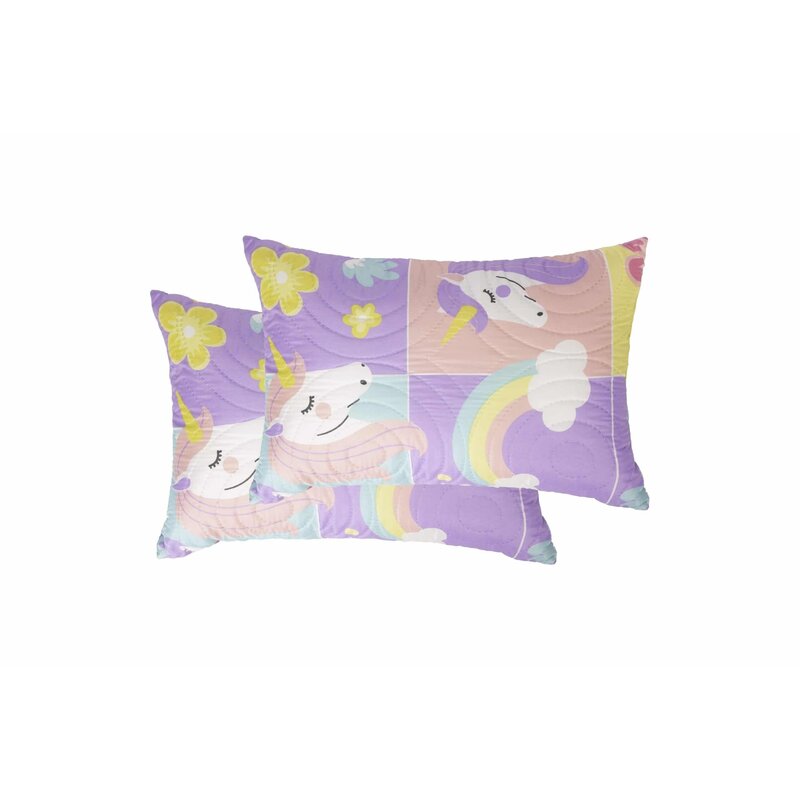 Somnart - Set 2 perne Unicorn, 50x70 cm, microfibra