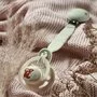 Set 2 suzete bebelusi, BabyOno, 6-18 luni, Anatomice, Maner fosforescent, Fara BPA, Scut ventilat Air Flow, Usor de sterilizat, Verde/ Bej - 8