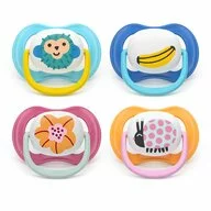 Set 2 suzete bebelusi, Philips Avent, Ultra Air, Ortodontice, Silicon moale, Ventilate, Senzatie naturala, Fara BPA, 6-18 luni, pictograme
