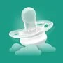 Set 2 suzete bebelusi, Philips Avent, Ultra Start, Ortodontice, Silicon moale, Usoare, Fara inel si fara BPA, Fosforescente, Fara BPA, 0-2 luni, Cu model, Verde/Mov - 4