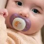 Set 2 suzete bebelusi, Philips Avent, Ultra Start, Ortodontice, Silicon moale, Usoare, Fara inel si fara BPA, Fosforescente, Fara BPA, 0-2 luni, Cu model, Verde/Mov - 10