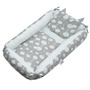 Set 3 piese, Baby Nest multifunctional, Cu paturica si pernuta cu urechi, New Baby, Cloud Grey