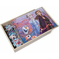 Spin master - Puzzle din lemn Frozen 2 , Puzzle Copii,  3 in 1, piese 72, Multicolor