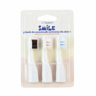 Vitammy - Set 3 rezerve periuta de dinti  Smile TH1804-3, Set I, crem