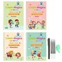 Kidscare - Set 4 caiete in limba romana si stilou magic pentru scris si desenat, rechizite scolare, multicolor, 19 cm X 13 cm - 8