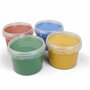 Grunspecht - Set 4 culori vopsea organica pentru degete, pentru copii, 2 ani+, pentru pictat direct cu palma sau talpa, Gruenspecht 691-00 - 8