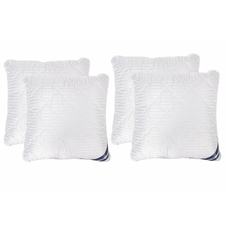 Somnart - Set 4 Perne matlasate microfibra Striata 70x70 cm