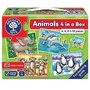 Orchard Toys - Set 4 puzzle Animale, 4/6/8/12 piese - 1