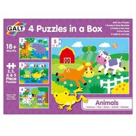 Set 4 puzzle-uri - Animalute (2  3  4  5 piese)
