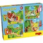 Haba - Puzzle din lemn In lumea basmelor , Puzzle Copii ,  4 in 1, Cu figurine, piese 60 - 1
