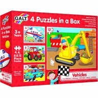 Set 4 puzzle-uri Vehicule (4  6  8  12 piese)