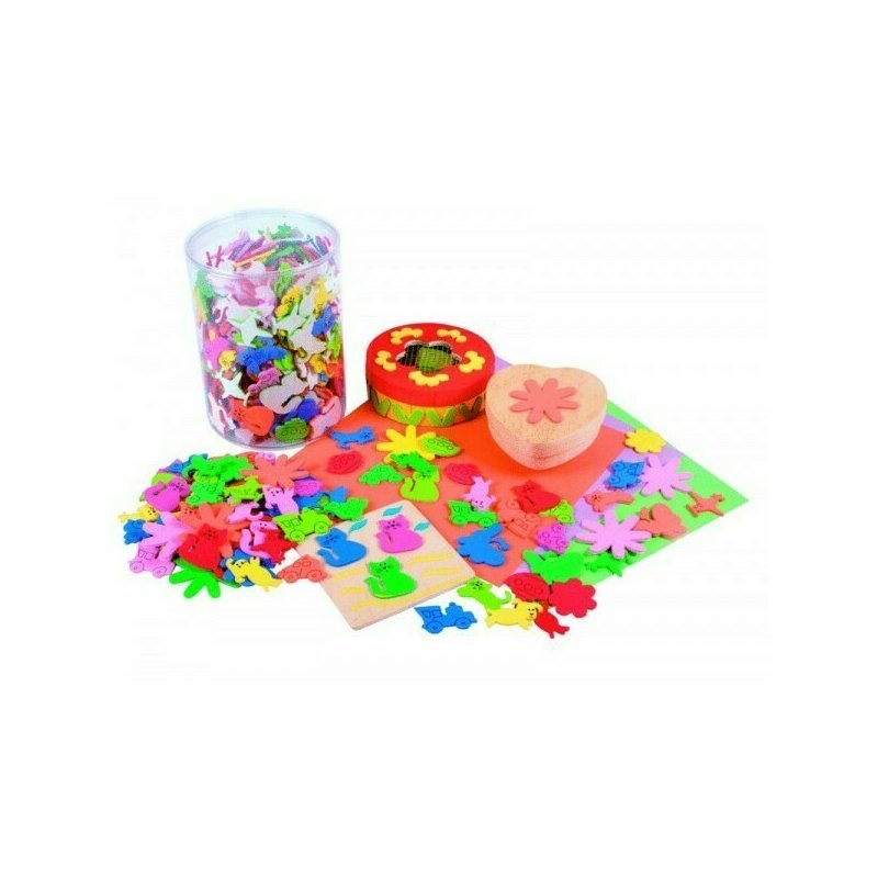 Beleduc - set 400 forme din spuma autoadezive motif