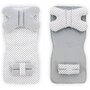 Tutumi - Perna pentru carucior 5 in 1 Buline Minky, Alb/Gri