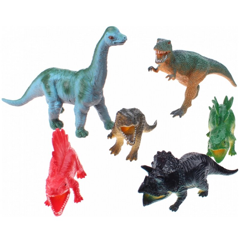 Up int'l - set 6 figurine din cauciuc - dinozauri