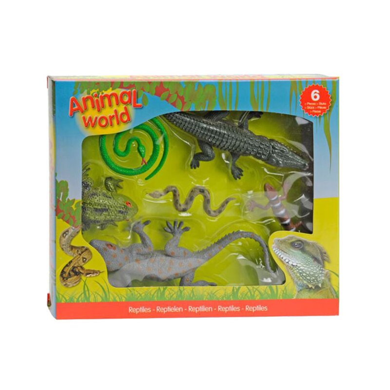 Up int'l - set 6 figurine din cauciuc - reptile
