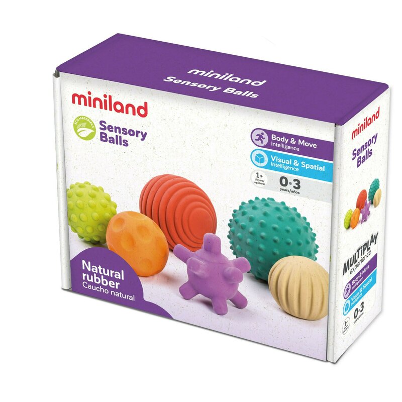 Miniland - mingiute senzoriale din cauciuc