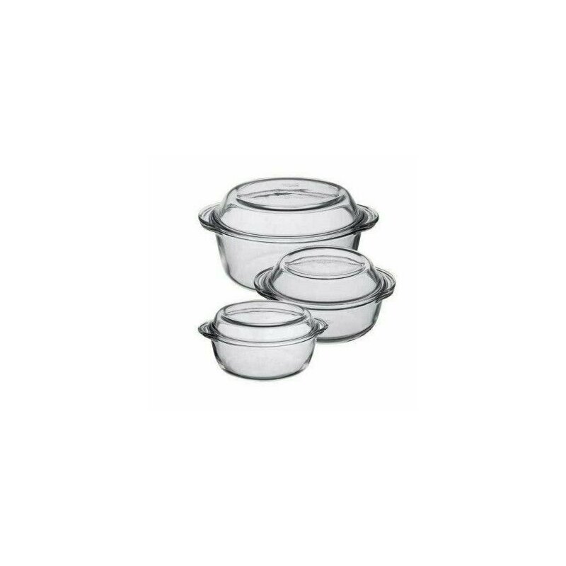Borcam - set 6 piese, vase termorezistente cu capac, , 159112