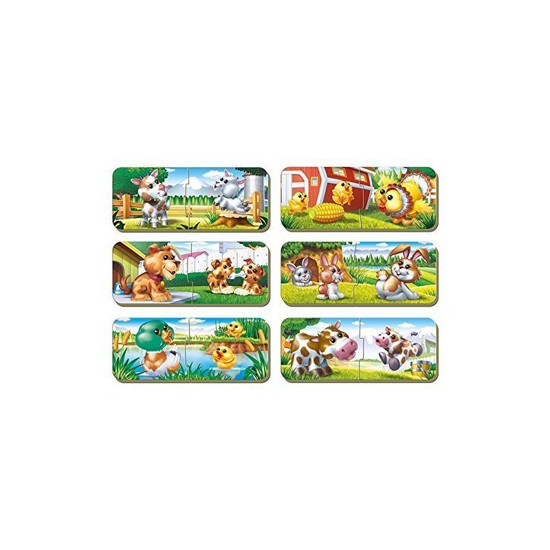 Educa - Set 6 Puzzle Baby and Mother 2 piese