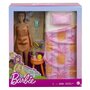 Set Barbie by Mattel Mobilier dormitor cu papusa si accesorii GRG86 - 3