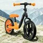 Bicicleta fara pedale, Lionelo, Alex, Usoara, Cu ghidon si sa reglabile, Greutate 3.3 Kg, Cu roti din spuma EVA, 12 inch, Portocaliu + Casca pentru copii, Reglabila 50-56 cm, Alb - 6
