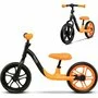 Bicicleta fara pedale, Lionelo, Alex, Usoara, Cu ghidon si sa reglabile, Greutate 3.3 Kg, Cu roti din spuma EVA, 12 inch, Portocaliu + Casca pentru copii, Reglabila 50-56 cm, Bej - 5