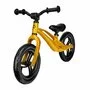 Bicicleta fara pedale, Lionelo, Bart, Usoara, Cu cadru din magneziu, Cu ghidon si sa reglabile, Greutate 3 Kg, 12 inch, Auriu + Casca pentru copii, Reglabila 50-56 cm, Alb - 4