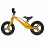 Bicicleta fara pedale, Lionelo, Bart, Usoara, Cu cadru din magneziu, Cu ghidon si sa reglabile, Greutate 3 Kg, 12 inch, Auriu + Casca pentru copii, Reglabila 50-56 cm, Alb - 6