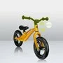 Bicicleta fara pedale, Lionelo, Bart, Usoara, Cu cadru din magneziu, Cu ghidon si sa reglabile, Greutate 3 Kg, 12 inch, Auriu + Casca pentru copii, Reglabila 50-56 cm, Alb - 23