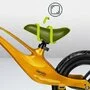 Bicicleta fara pedale, Lionelo, Bart, Usoara, Cu cadru din magneziu, Cu ghidon si sa reglabile, Greutate 3 Kg, 12 inch, Auriu + Casca pentru copii, Reglabila 50-56 cm, Alb - 26