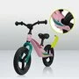 Bicicleta fara pedale, Lionelo, Bart Tour, Usoara, Cu cadru din magneziu, 3.3 Kg, 12 inch, Bubblegum + Casca pentru copii, Reglabila 50-56 cm, Alb - 17