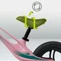 Bicicleta fara pedale, Lionelo, Bart Tour, Usoara, Cu cadru din magneziu, 3.3 Kg, 12 inch, Bubblegum + Casca pentru copii, Reglabila 50-56 cm, Alb - 19