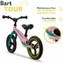 Bicicleta fara pedale, Lionelo, Bart Tour, Usoara, Cu cadru din magneziu, 3.3 Kg, 12 inch, Bubblegum + Casca pentru copii, Reglabila 50-56 cm, Alb - 22