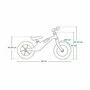 Bicicleta fara pedale, Lionelo, Bart Tour, Usoara, Cu cadru din magneziu, 3.3 Kg, 12 inch, Bubblegum + Casca pentru copii, Reglabila 50-56 cm, Alb - 37