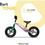 Bicicleta fara pedale, Lionelo, Bart Tour, Usoara, Cu cadru din magneziu, 3.3 Kg, 12 inch, Bubblegum + Casca pentru copii, Reglabila 50-56 cm, Bej - 20