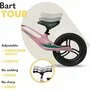 Bicicleta fara pedale, Lionelo, Bart Tour, Usoara, Cu cadru din magneziu, 3.3 Kg, 12 inch, Bubblegum + Casca pentru copii, Reglabila 50-56 cm, Bej - 23