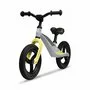 Bicicleta fara pedale, Lionelo, Bart Tour, Usoara, Cu cadru din magneziu, 3.3 Kg, 12 inch, Gri + Casca pentru copii, Reglabila 50-56 cm, Alb - 4