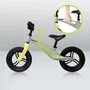 Bicicleta fara pedale, Lionelo, Bart Tour, Usoara, Cu cadru din magneziu, 3.3 Kg, 12 inch, Gri + Casca pentru copii, Reglabila 50-56 cm, Alb - 22