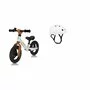 Bicicleta fara pedale, Lionelo, Toni, Cu ghidon si sa reglabile, Ultra usoara, 2.8 Kg, 18 luni+, Sustine 30 kg, Bej + Casca pentru copii, Reglabila 50-56 cm, Alb - 2