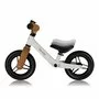 Bicicleta fara pedale, Lionelo, Toni, Cu ghidon si sa reglabile, Ultra usoara, 2.8 Kg, 18 luni+, Sustine 30 kg, Bej + Casca pentru copii, Reglabila 50-56 cm, Alb - 12