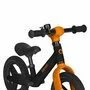 Bicicleta fara pedale, Lionelo, Toni, Cu ghidon si sa reglabile, Ultra usoara, 2.8 Kg, 18 luni+, Sustine 30 kg, Portocaliu + Casca pentru copii, Reglabila 50-56 cm, Bej - 11