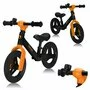 Bicicleta fara pedale, Lionelo, Toni, Cu ghidon si sa reglabile, Ultra usoara, 2.8 Kg, 18 luni+, Sustine 30 kg, Portocaliu + Casca pentru copii, Reglabila 50-56 cm, Bej - 15