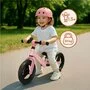 Bicicleta fara pedale, Lionelo, Toni, Cu ghidon si sa reglabile, Ultra usoara, 2.8 Kg, 18 luni+, Sustine 30 kg, Portocaliu + Casca pentru copii, Reglabila 50-56 cm, Bej - 16